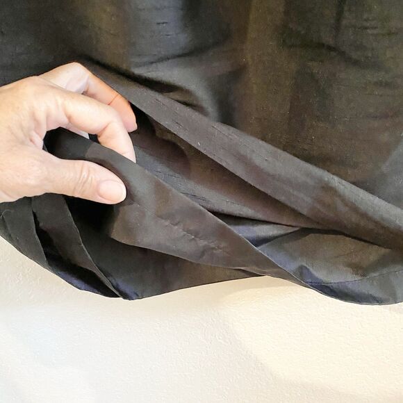 Alfred Sung D522 Women's Size 6 Black A-Line Midi Sleeveless Cocktail Dress Zip - Picture 3 of 10